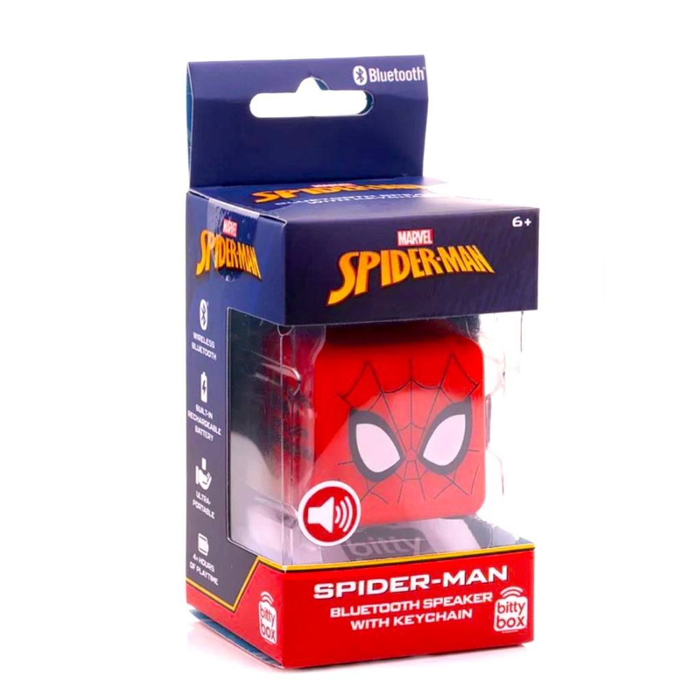 NWT • Marvel • Spider-Man • Bitty Box• Bluetooth • Portable• Speaker •w/Keychain